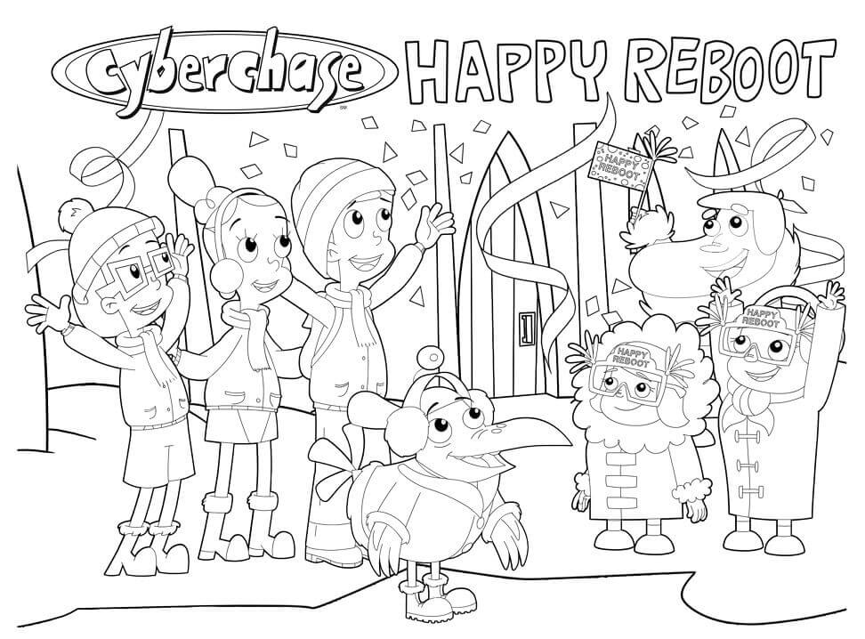 Dibujo de Cyberchase 4 para Colorear y Imprimir