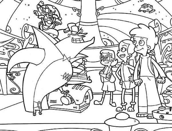 Dibujo de El Hacker Cyberchase para Colorear y Imprimir