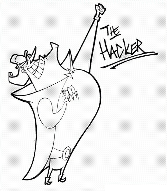Dibujo de El Hacker para Colorear y Imprimir