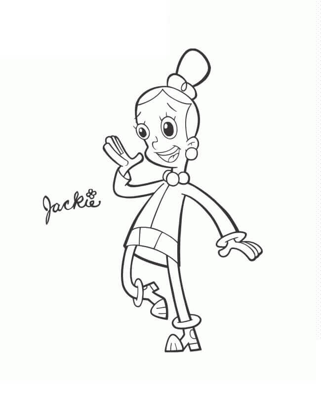 Dibujo de Jackie Cyberchase 2 para Colorear y Imprimir