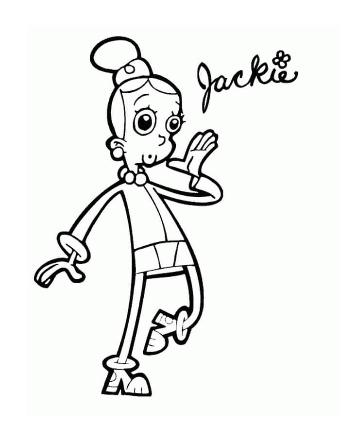 Dibujo de Jackie de Cyberchase para Colorear y Imprimir