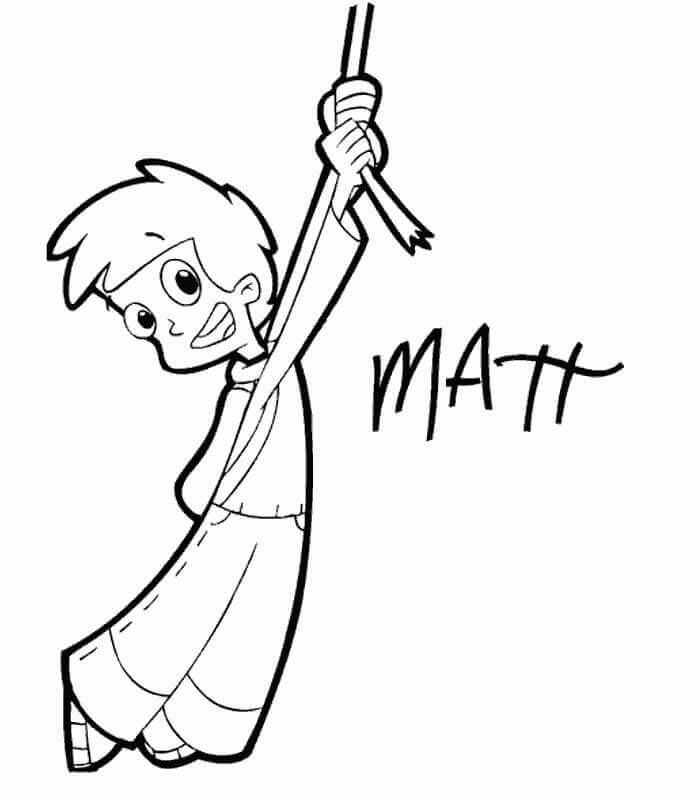 Dibujo de Matt Cyberchase 1 para Colorear y Imprimir