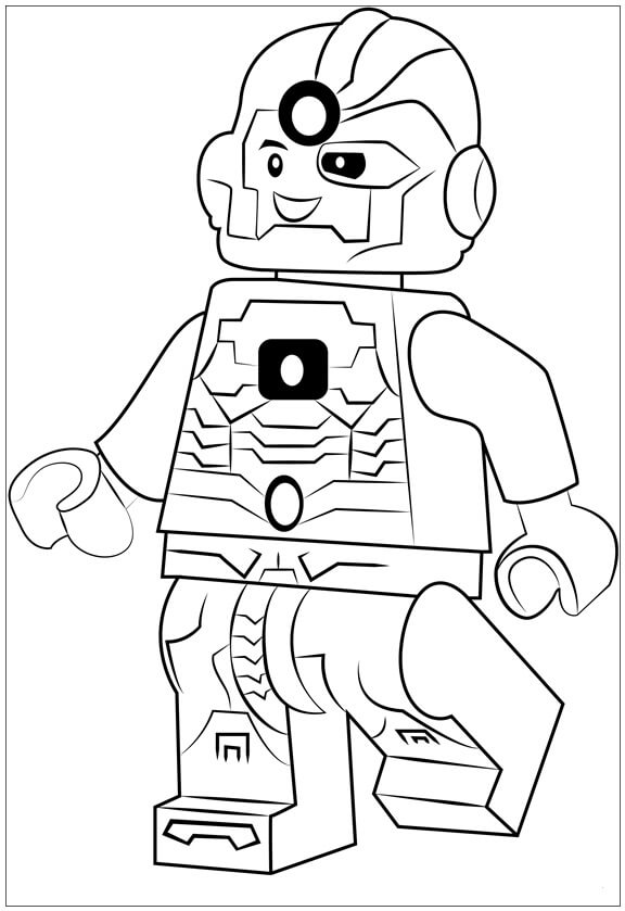 Cyborg para Colorear