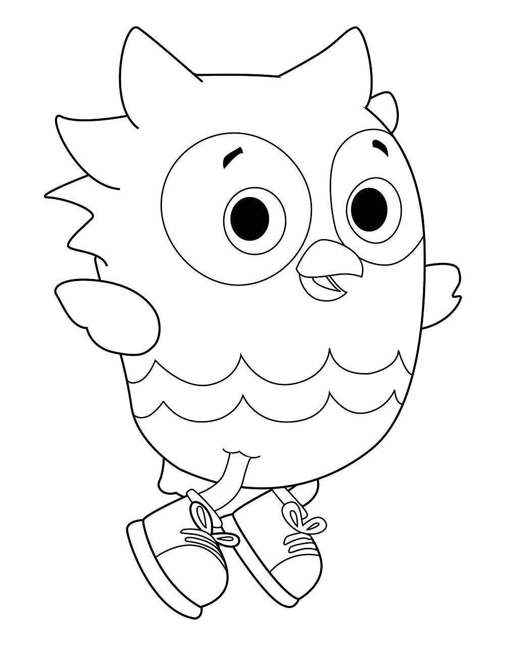 Dibujo de o El Búho para Colorear y Imprimir