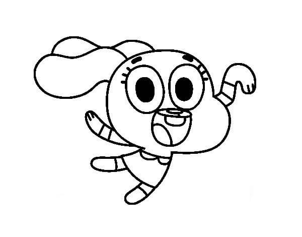 Dibujo de Divertido Darwin para Colorear y Imprimir
