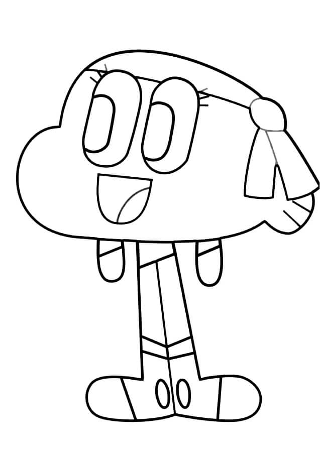 Dibujo de Hermoso Darwin para Colorear y Imprimir