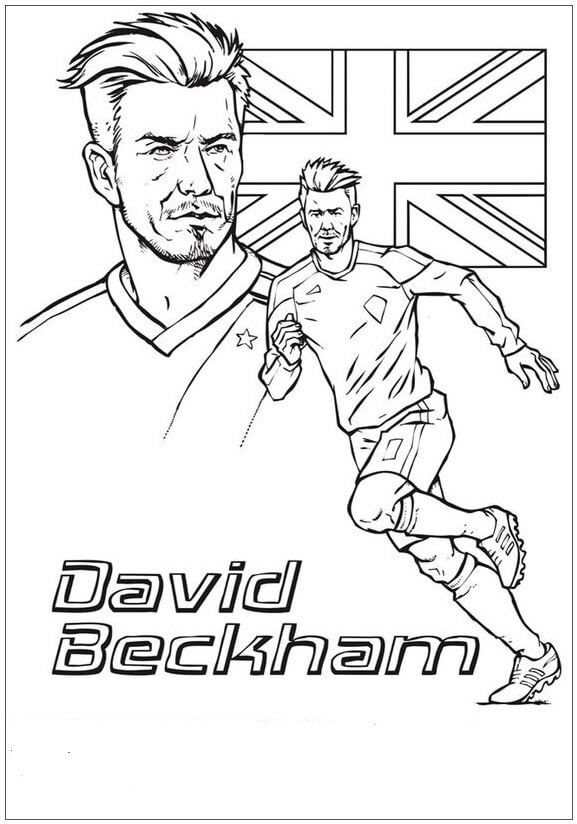 David Beckham para Colorear