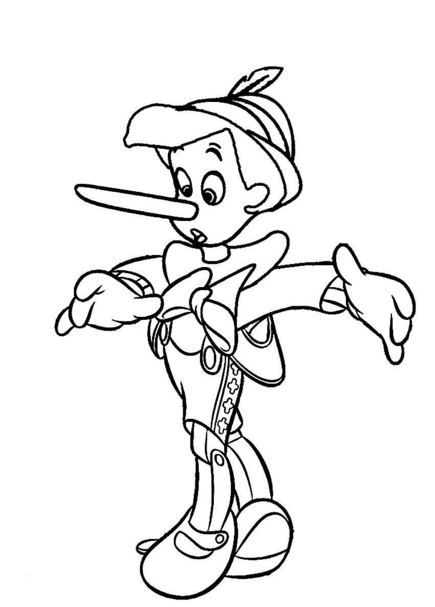 Dibujo de Hombre de Madera para Colorear y Imprimir