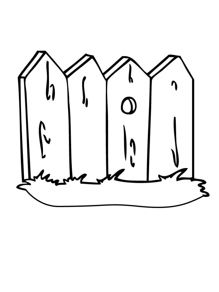 Dibujo de Sillas de Madera para Colorear y Imprimir