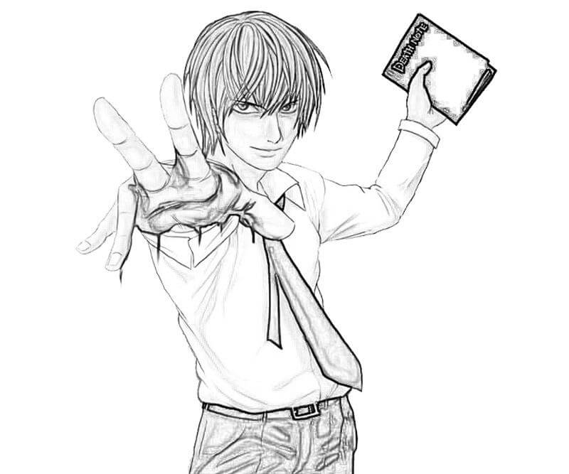 Death Note para Colorear