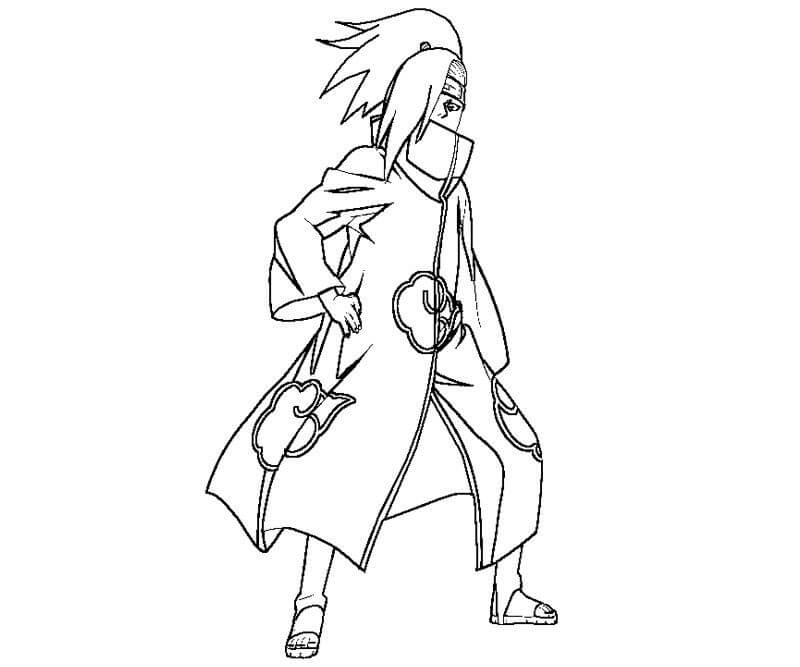 Dibujo de Niza Deidara para Colorear y Imprimir