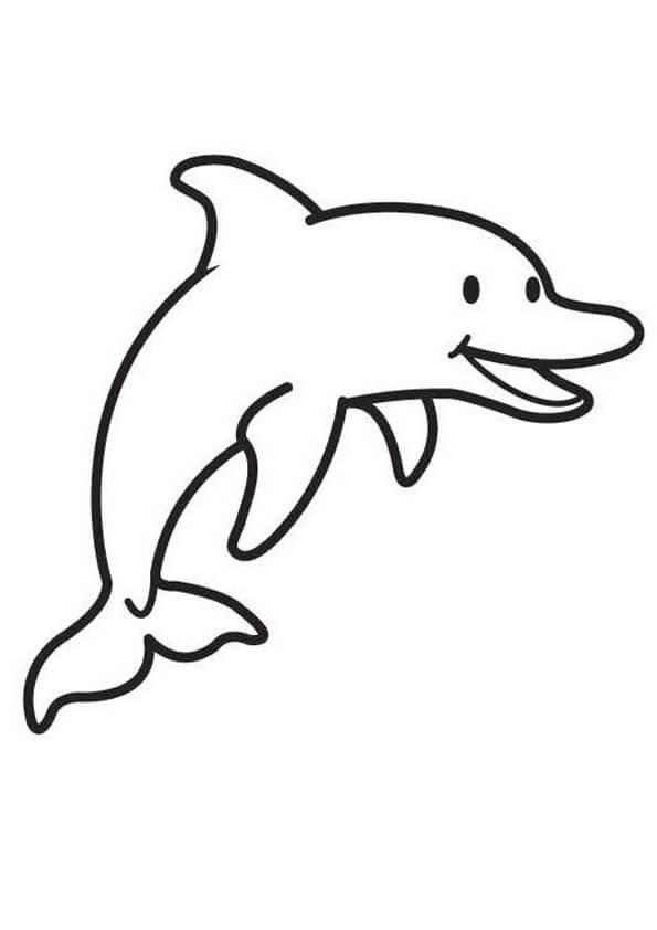 dibujo delfin perfecto para colorear