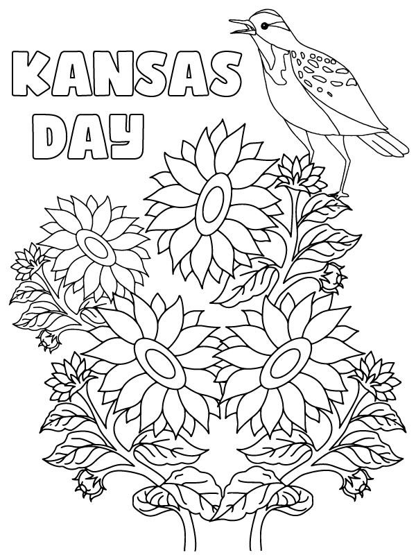 Día de Kansas para Colorear
