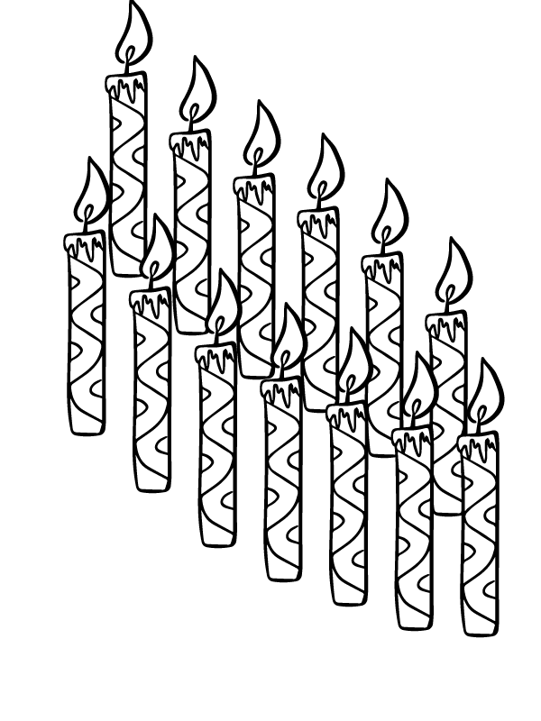 Dibujo de Candlemas Day Coloring Page To Printpng para Colorear y Imprimir