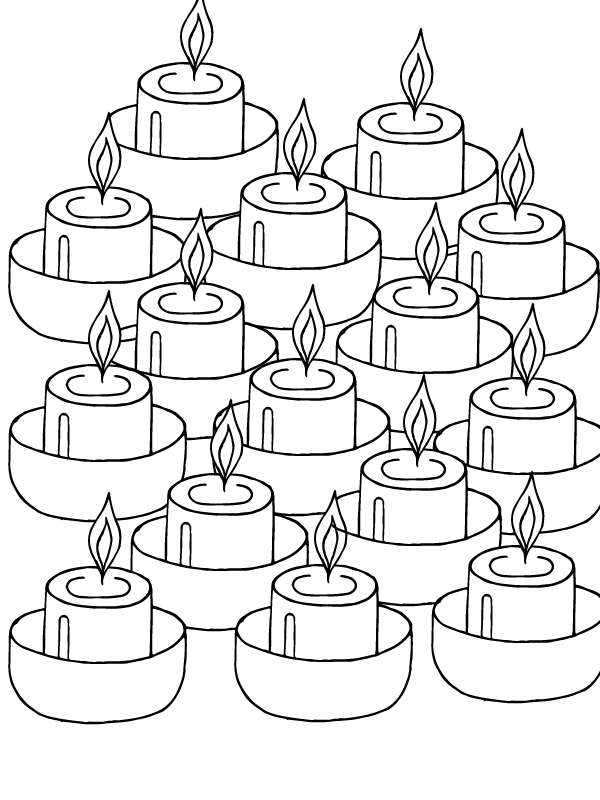Dibujo de Candlemas Day Coloring Printablepng para Colorear y Imprimir