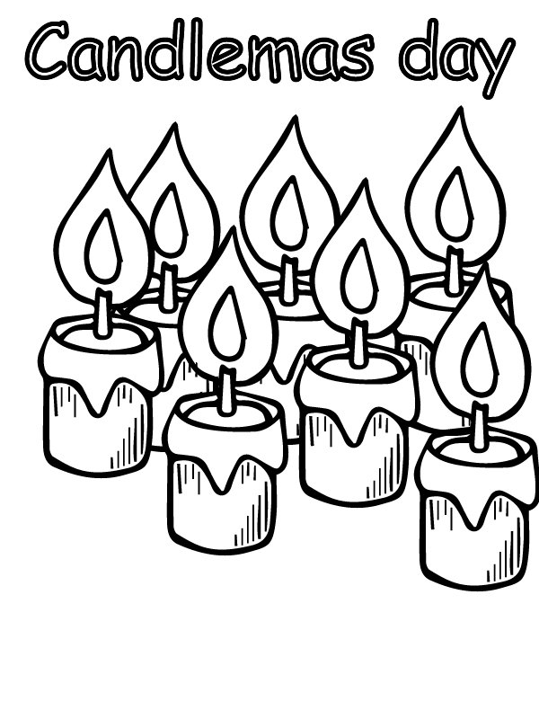 Dibujo de Printable Candlemas Day Coloring Activitypng para Colorear y Imprimir