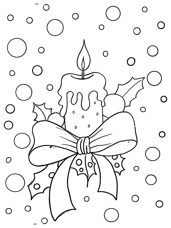 Dibujo de Printable Candlemas Day Coloring Pagepng para Colorear y Imprimir