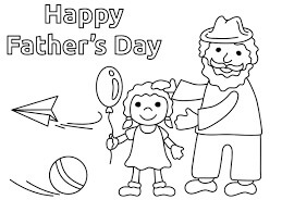 Dibujo de ¡Feliz Padre Logotipo para Colorear y Imprimir