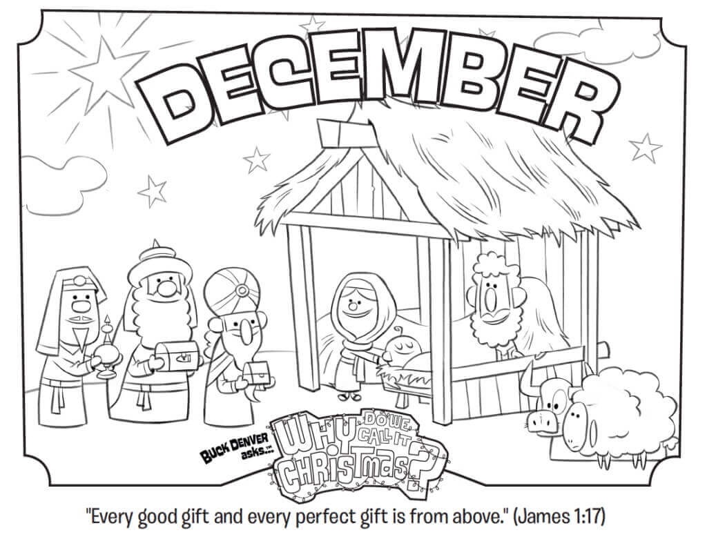 Dibujo de Diciembre 1 para Colorear y Imprimir