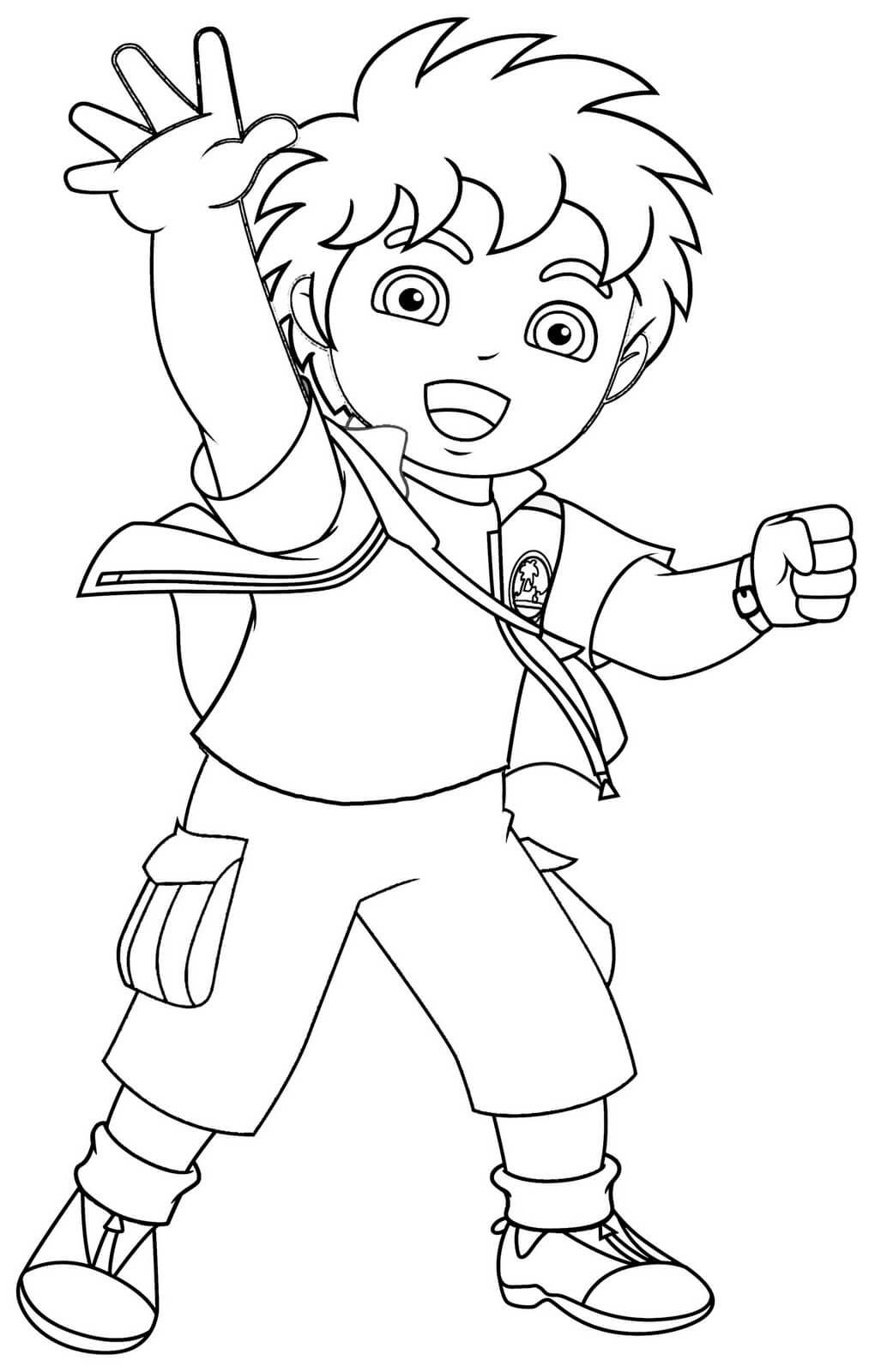 Dibujo de Diego Basíco para Colorear y Imprimir