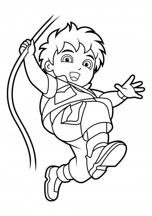 Dibujo de Diego Escalada para Colorear y Imprimir