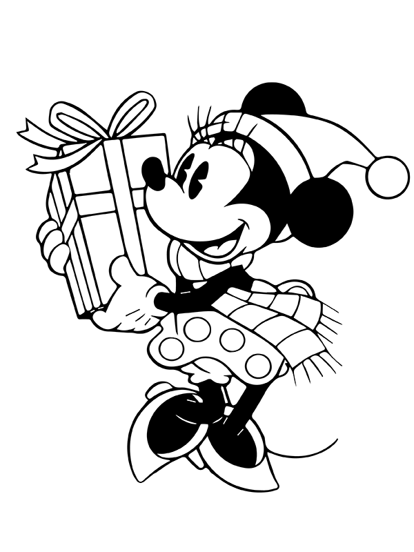 dibujos disney navidad para imprimir y colorear