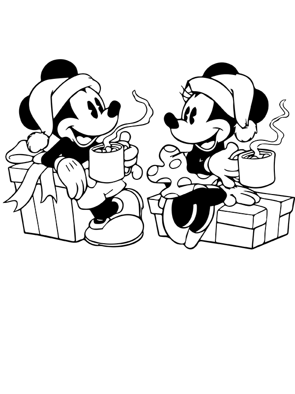 disney navidad para colorear