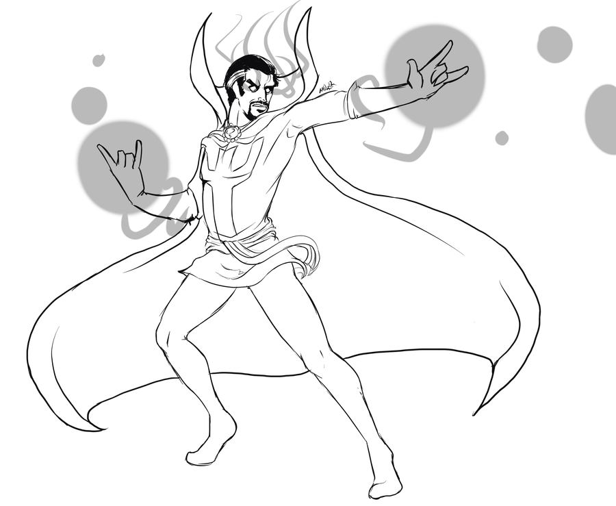 Doctor Extraño para Colorear