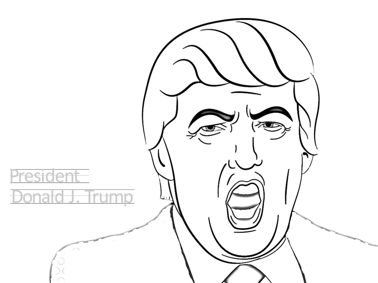 Donald Trump para Colorear
