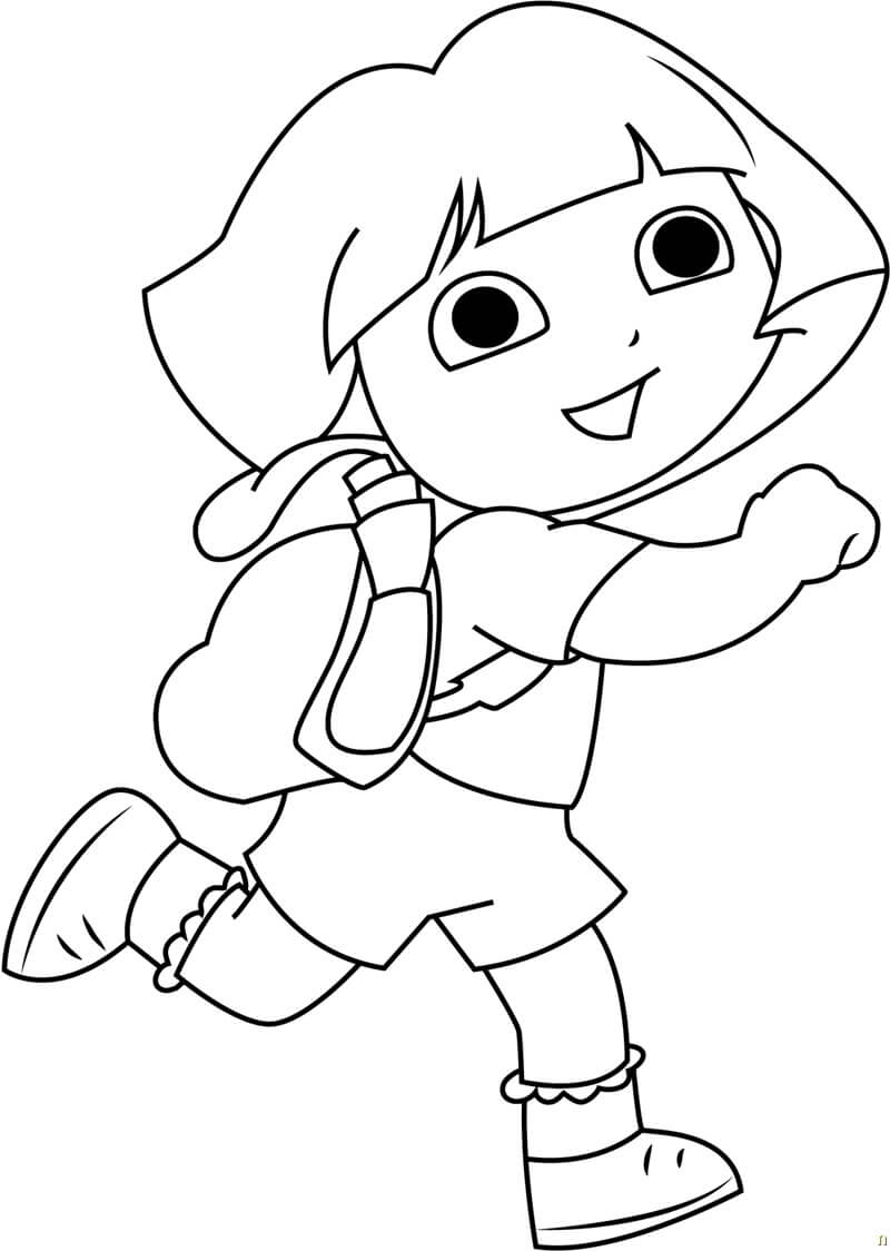 Dora la Exploradora para Colorear