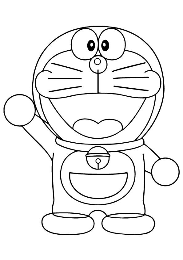 dibujo doraemon robot para colorear