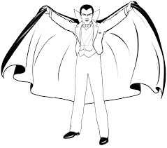 Dibujo de Genial Drácula para Colorear y Imprimir