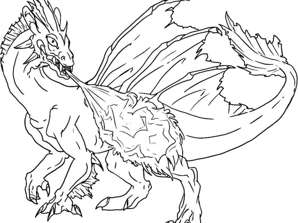 Dibujo Buen Dragon Para Colorear