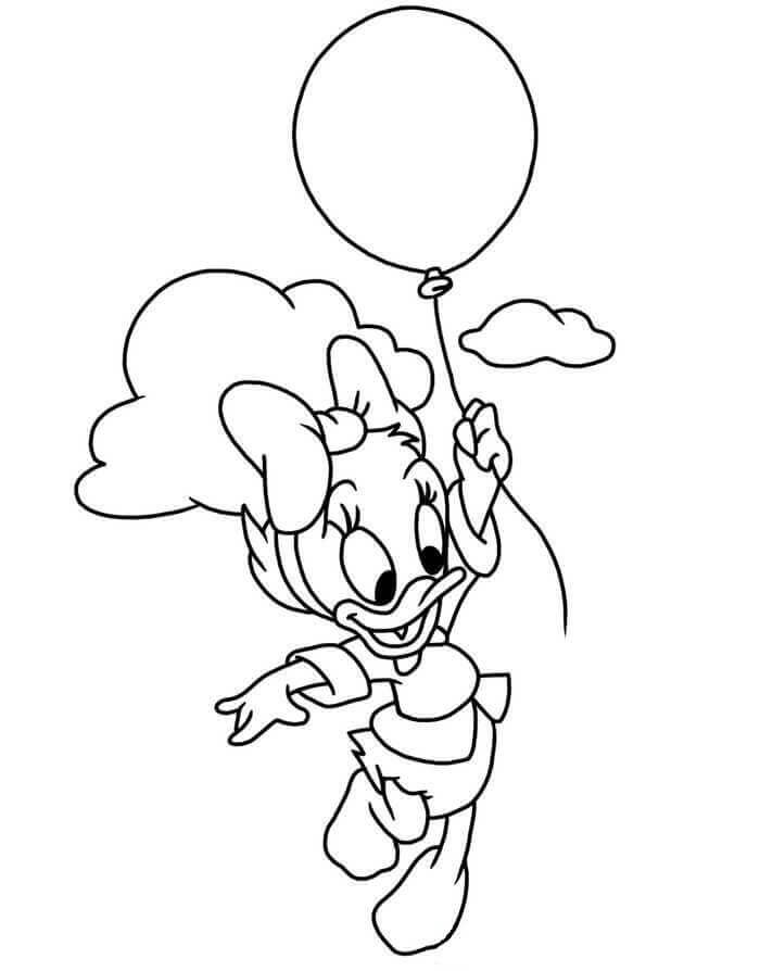 Dibujo de Webby Vanderquack Ducktales para Colorear y Imprimir