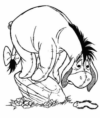 Eeyore para Colorear