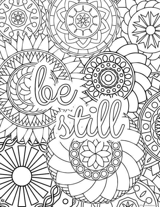 Dibujo de Estate Quieto para Colorear y Imprimir
