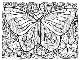 Dibujo de Mariposa para Aliviar El Estrés para Colorear y Imprimir