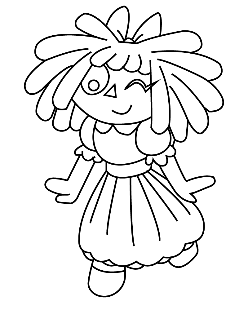 Dibujo de Cute Ragatha From The Amazing Digital Circus Coloring Pagepng para Colorear y Imprimir