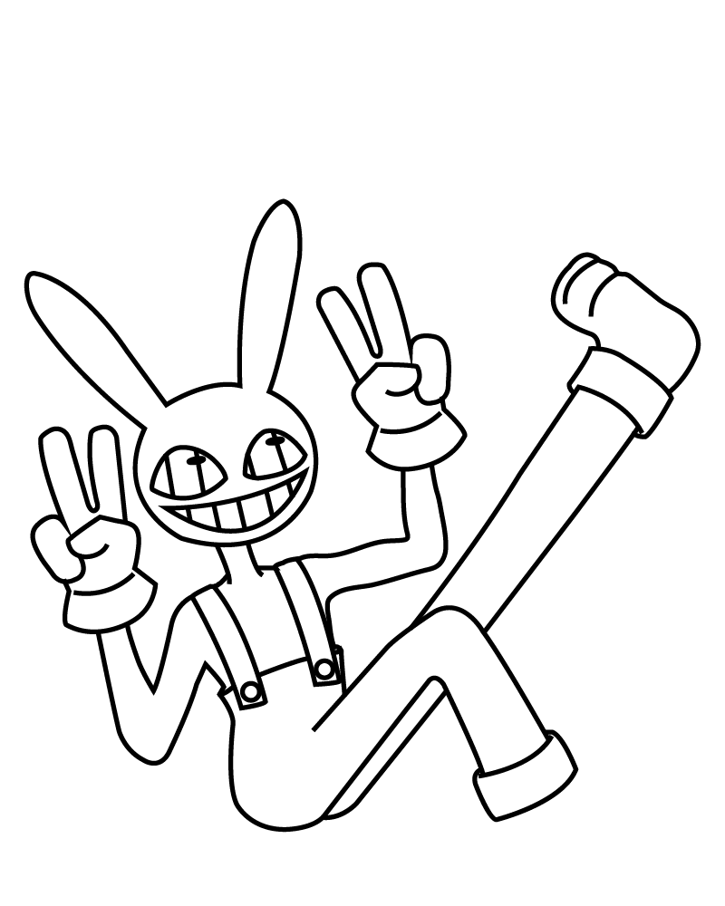 Dibujo de Jax Coloring Pagepng para Colorear y Imprimir
