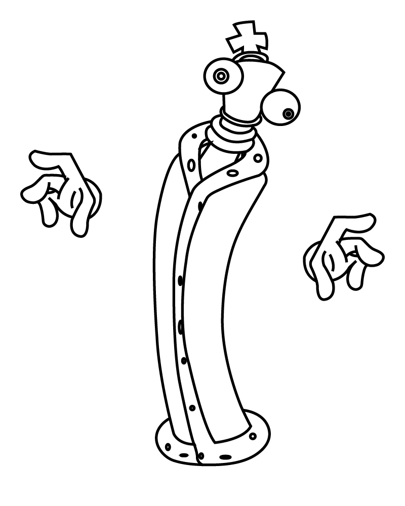 Dibujo de Kinger From The Amazing Digital Circus Coloring Pagepng para Colorear y Imprimir
