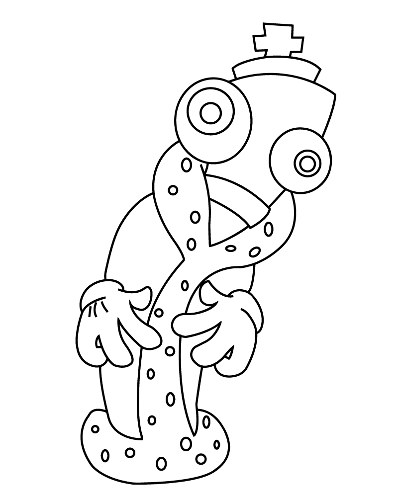Dibujo de The Amazing Digital Circus Kinger Printablepng para Colorear y Imprimir