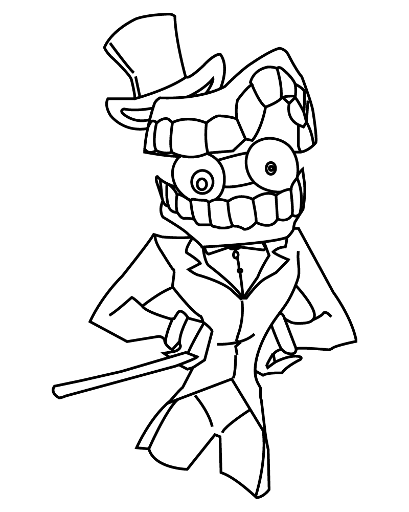 Dibujo de The Amazing Digital Circus Ragatha Coloring Pagepng para Colorear y Imprimir