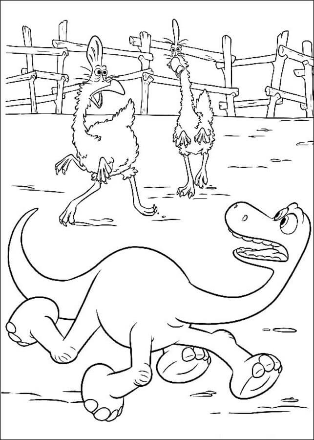 Dibujo de Arlo Corriendo para Colorear y Imprimir