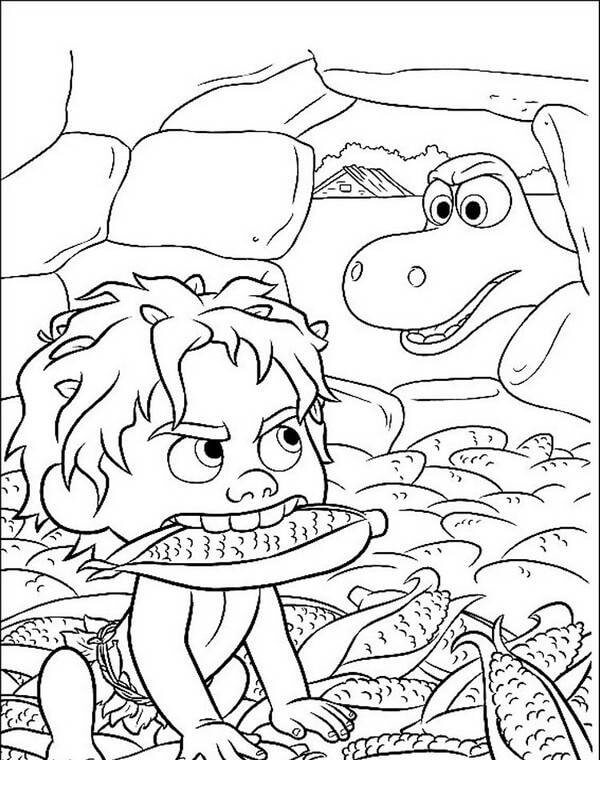 Dibujo de Diversión En Arlo y Spot para Colorear y Imprimir