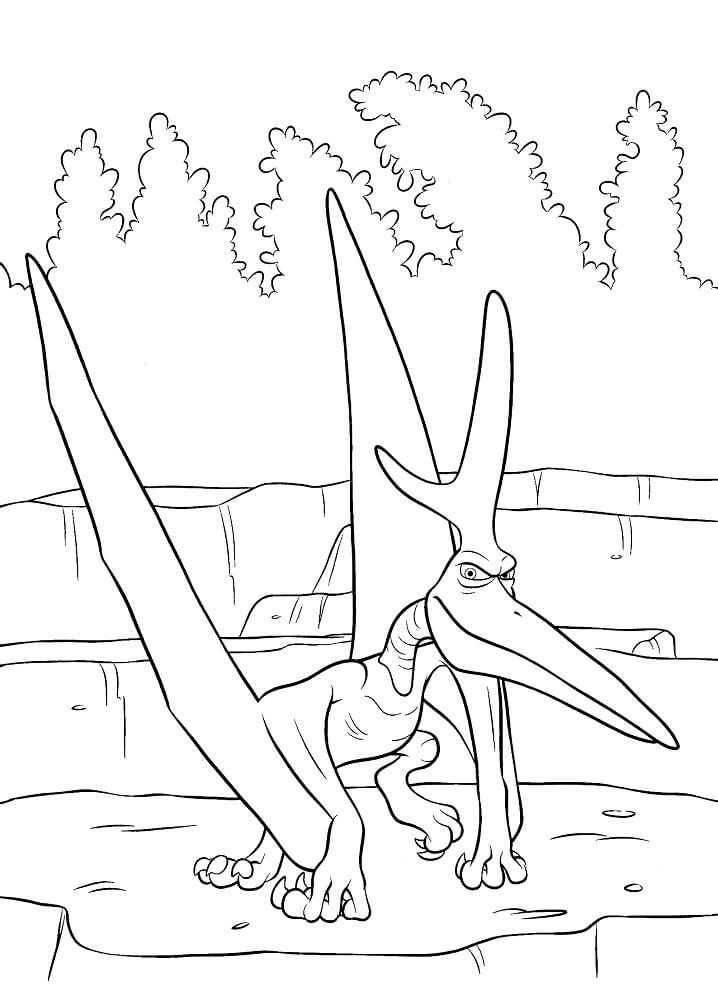 El Buen Dinosaurio para Colorear