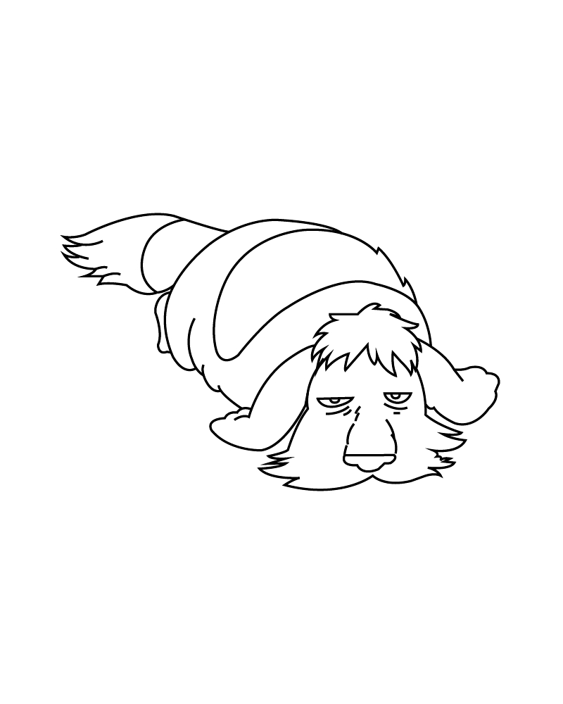 Dibujo de Hin From Howls Moving Castle Coloring Page para Colorear y Imprimir