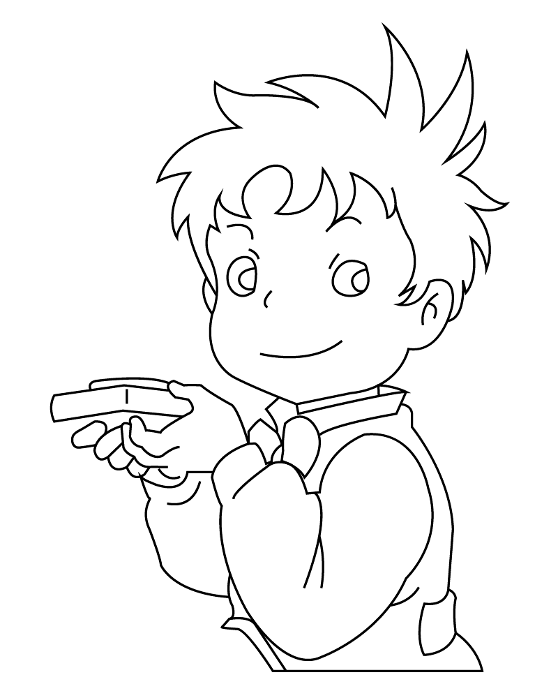 Dibujo de Markl From Howls Moving Castle Coloring Page para Colorear y Imprimir