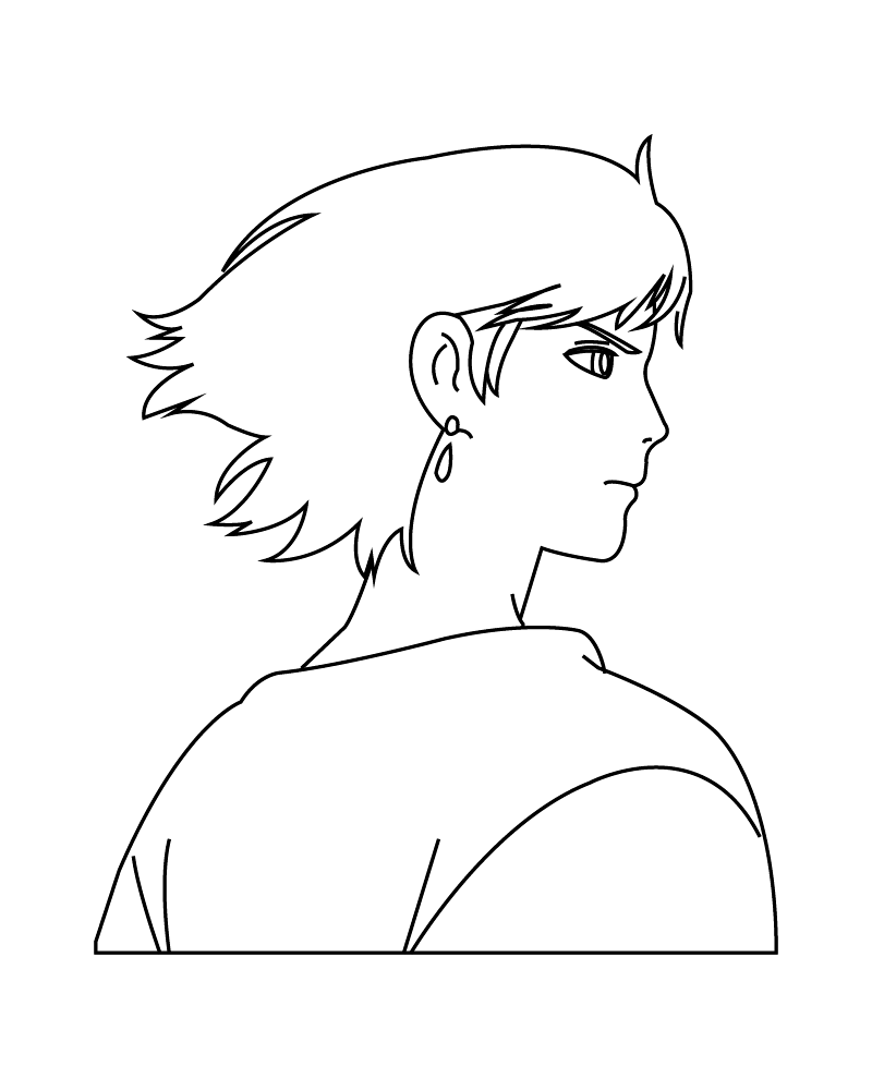 Dibujo de Serious Howl Coloring Page para Colorear y Imprimir