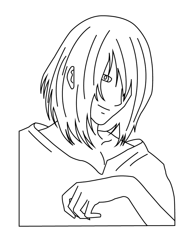 Dibujo de Smiling Wizard Howl Coloring Page para Colorear y Imprimir