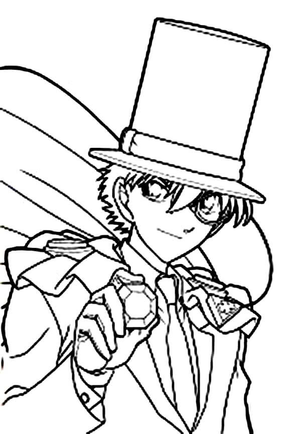 Dibujo de Cara Kaitor Kid para Colorear y Imprimir